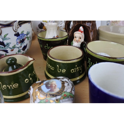 847 - A box lot of ceramics and glassware to include a Torquay 'None of Your Blarney' cream pot and lots m... 