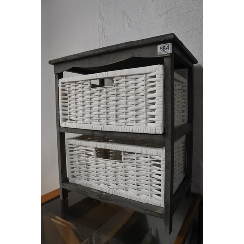 884 - Two drawer unit.