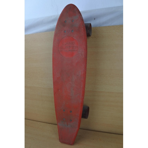 891 - A vintage Land Surfer of California skate board.