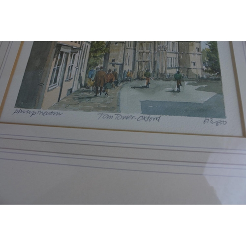 897 - A pair of framed limited edition prints signed Philip Martin.