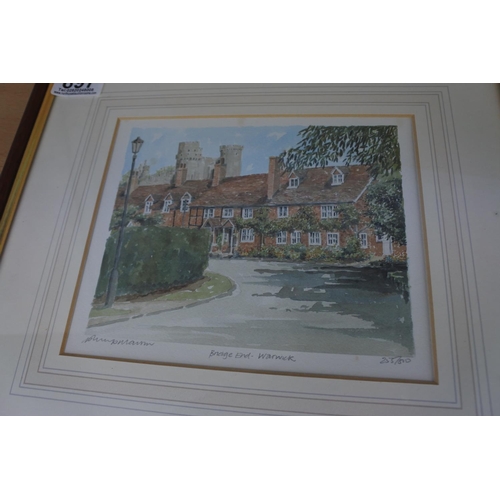 897 - A pair of framed limited edition prints signed Philip Martin.