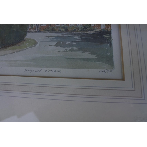 897 - A pair of framed limited edition prints signed Philip Martin.