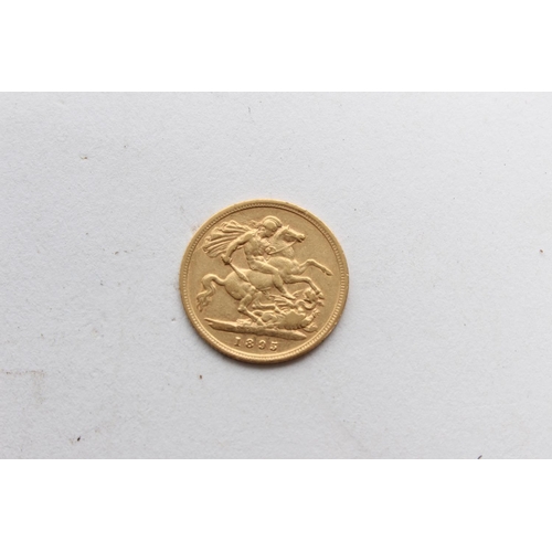 151 - A Victorian half sovereign coin.