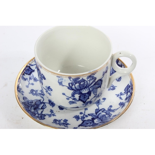 907 - An extra large antique cup and saucer.