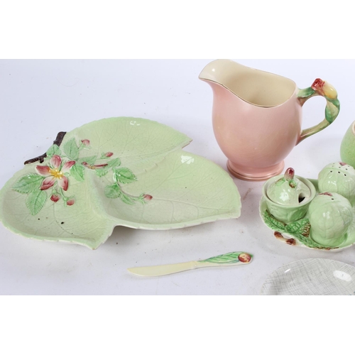 915 - A Carlton Ware cruet set, sectional dish and more.