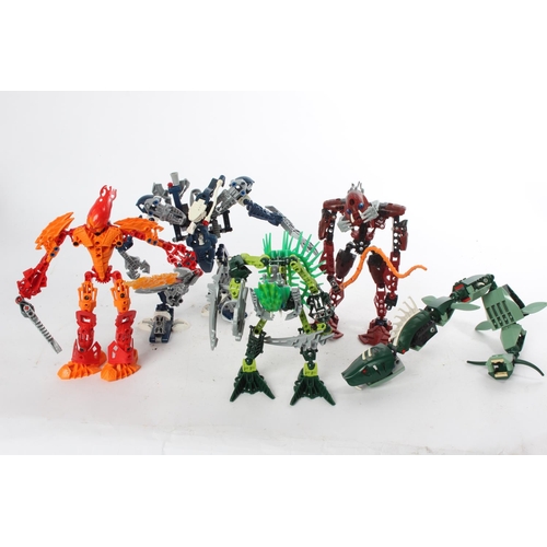 983 - A collection of Lego Bionicle figures.