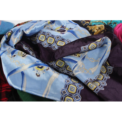 996 - An assortment of silk scarves etc.