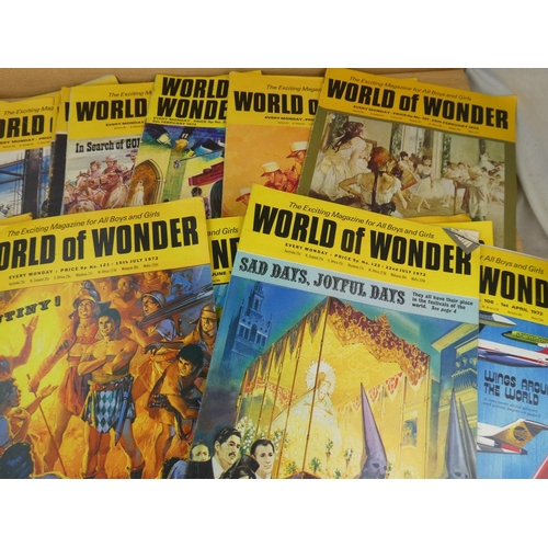 1007 - A collection of vintage World of Wonder magazines.