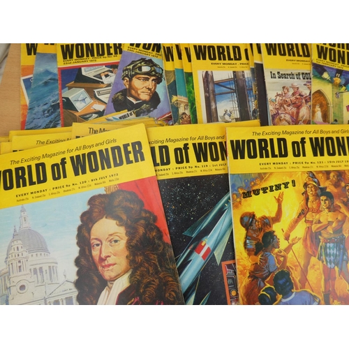 1007 - A collection of vintage World of Wonder magazines.