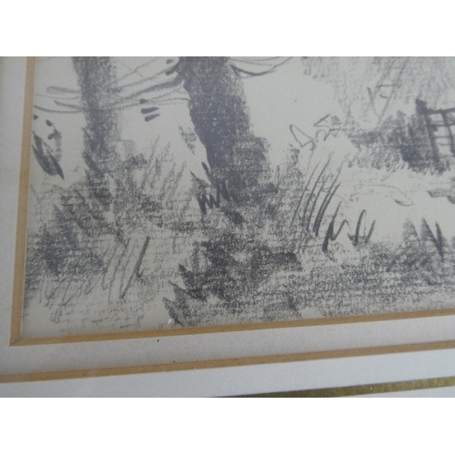 1014 - A stunning original pencil drawing of a cottage scene, signed Stanley Orchart.