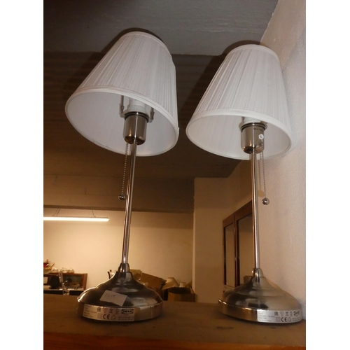 1019 - A pair of Ikea table lamps.