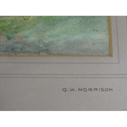 1020 - An original framed watercolour by Irish Artist,  W Morrison, 'Strangford Lough from Killinchy'.