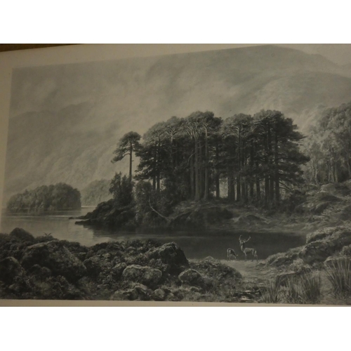 1044 - A stunning large antique framed engraving, 'Loch Katrine'.