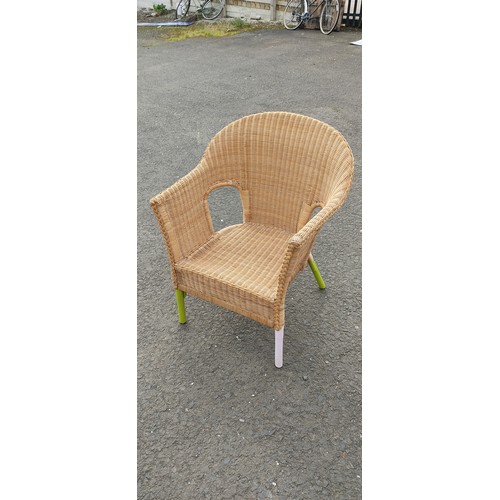 762 - A wicker chair.