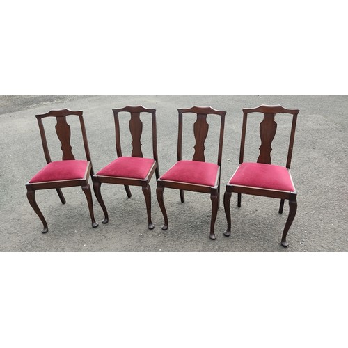 817 - 4 vintage dining chairs.