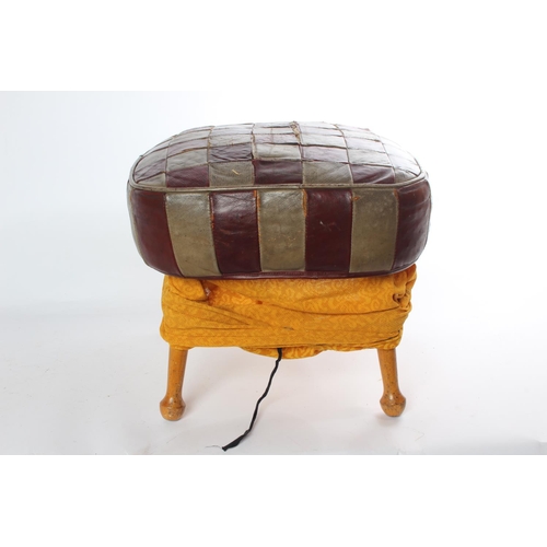 14 - A vintage/ retro footstool.