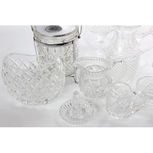 23 - A large assortment of crystal etc to include Waterford & more.