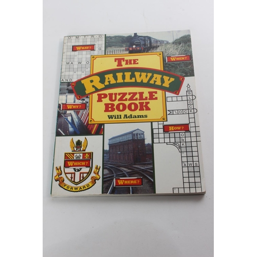 35 - A vintage The Railway Puzzle Book and a collection of antique and vintage railway tickets.