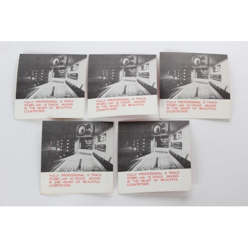 40 - A collection of 5 vintage business cards from the Slane Recording Studios.