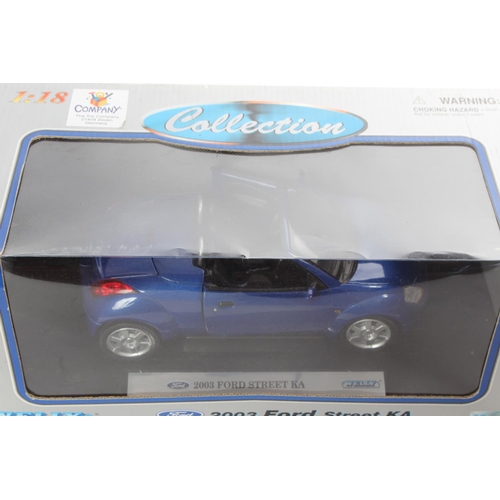 5 - A boxed 2003 Ford Street Ka model car, by Welly.