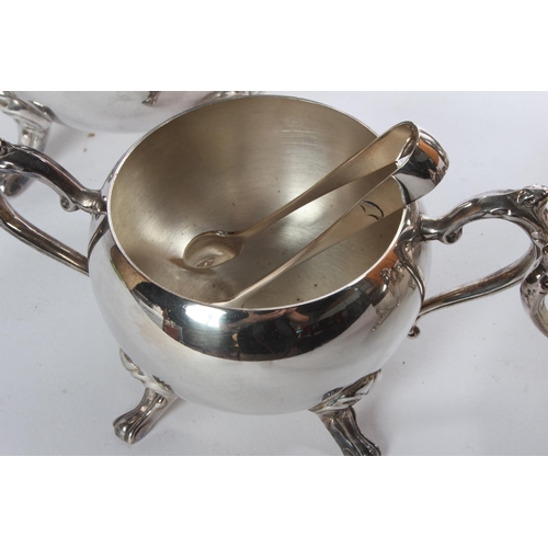 59 - A four piece silver plated tea service.