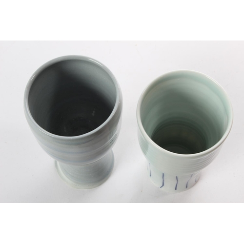 167 - An Adam Frew pottery vase and another.