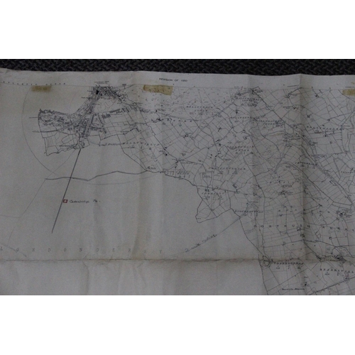219 - An ordinance survey map of Portrush, dated 1950.
