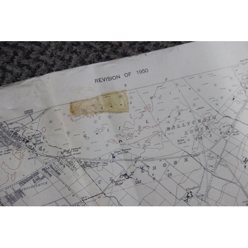 219 - An ordinance survey map of Portrush, dated 1950.