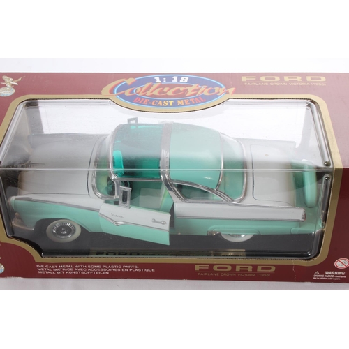 237 - A boxed Road Legends Ford Fairlane Crown Victoria 1955 collectors car.