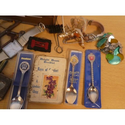 111 - A lot of various items to include Easymade miniature calculator, boxed souvenir spoons and lots more... 