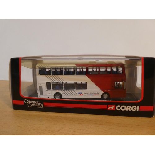 120 - Two boxed Corgi 'The Original O Minibus' buses - Wrightbus Urban Eclipse Whitelaws Coaches and Wrigh... 