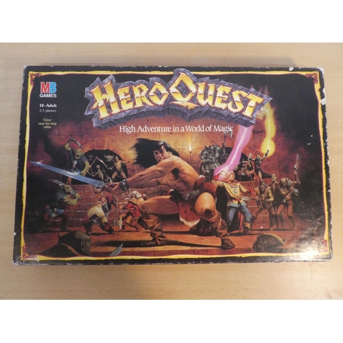 127 - A vintage boxed MB Games 'Hero Quest' board game.