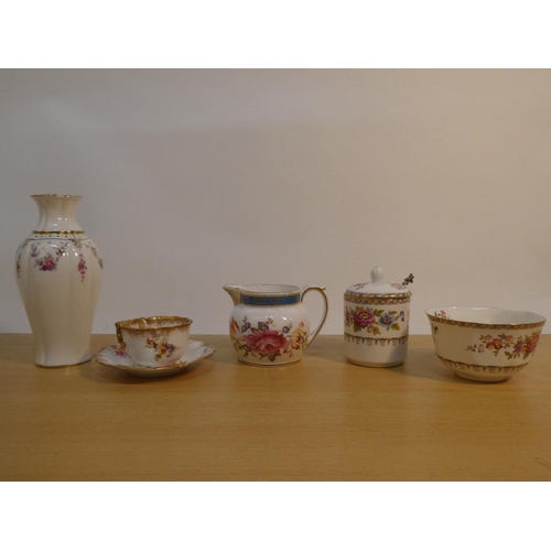 68 - A collection of ceramics to include Royal Crown Derby 'Royal Antoinette' vase, a Spode 'The Cabinet ... 