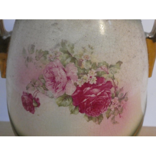 70 - An antique two handled vase (a/f)