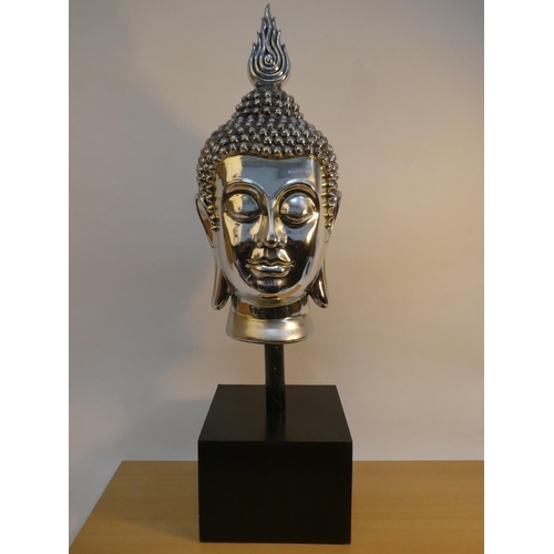 92 - A large decorative Buddha bust on stand, measuring approximately 39