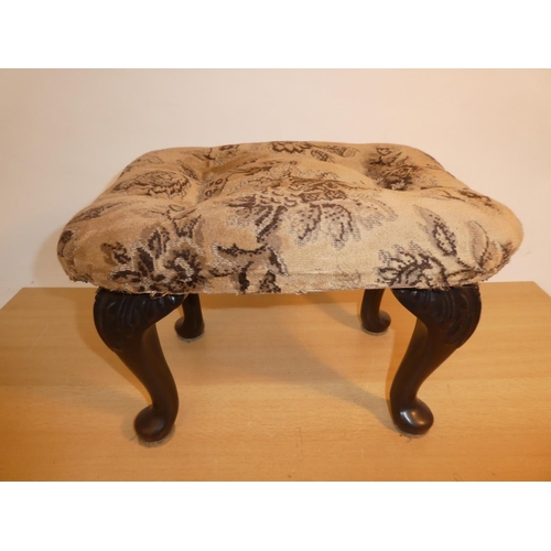 649 - A small upholstered stool.