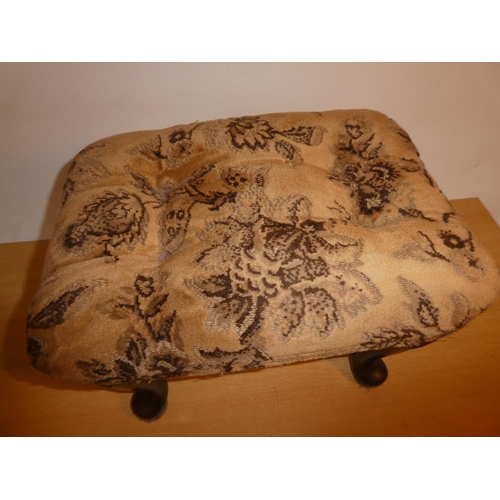 649 - A small upholstered stool.