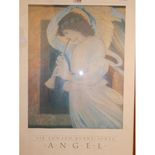 708 - A large framed picture 'Angel' by Sir Edward Burne Jones.