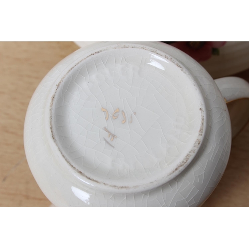 126 - A three piece pottery Sadler tea set.