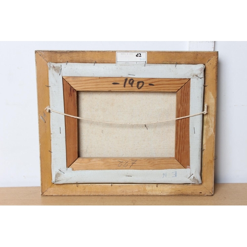 127 - A small gilt framed still life oil painting.