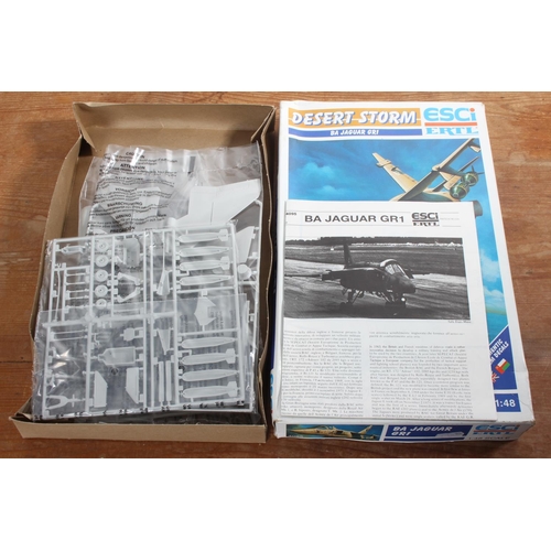 114 - A boxed Ertl 'Desert Storm' BA Jaguar GR1 model kit.