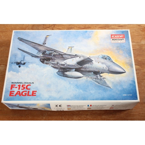116 - A boxed Academy McDonnell-Douglas F-15C Eagle model kit.
