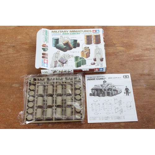 84 - A boxed Tamiya Military miniatures 'Jerry Cans' set.