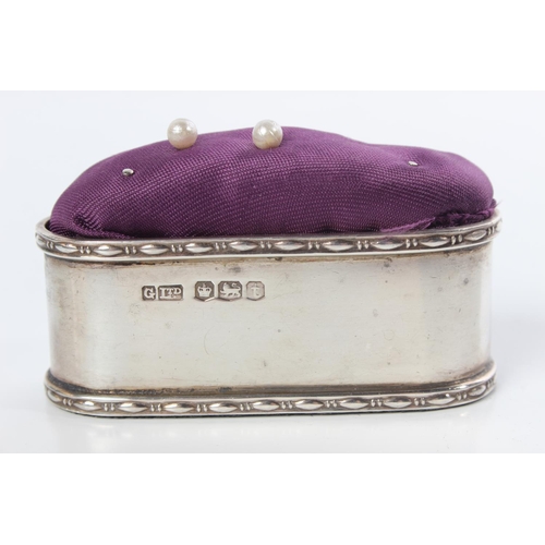 106 - A stunning Sterling Silver pin cushion.