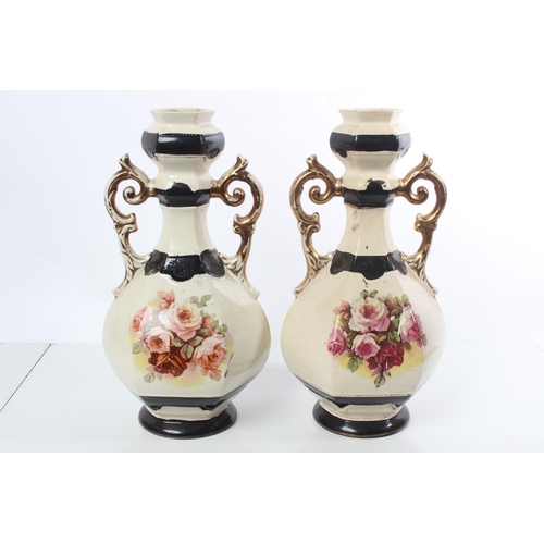 110 - A stunning pair of antique style vases.