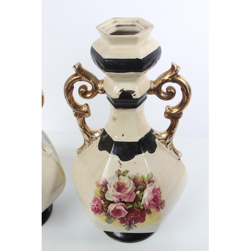 110 - A stunning pair of antique style vases.