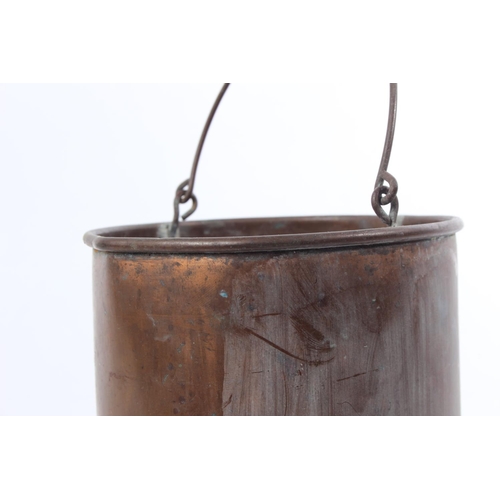 158 - A vintage copper container.