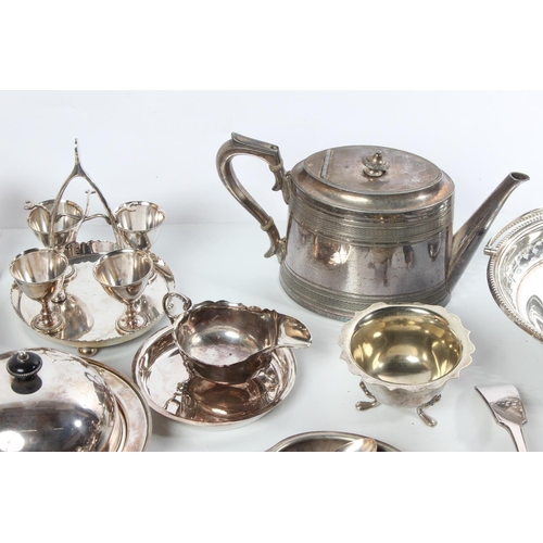 173 - A large lot of silver plated ware.