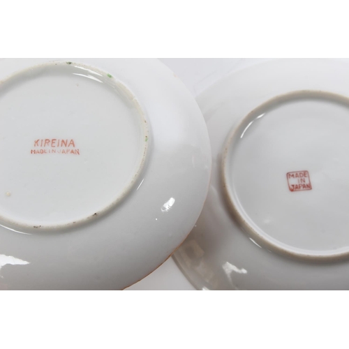 195 - Two pairs of Japanese cups and saucers.