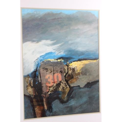 240 - A framed oil painting 'Abstract Composition' by Bernard McCormack